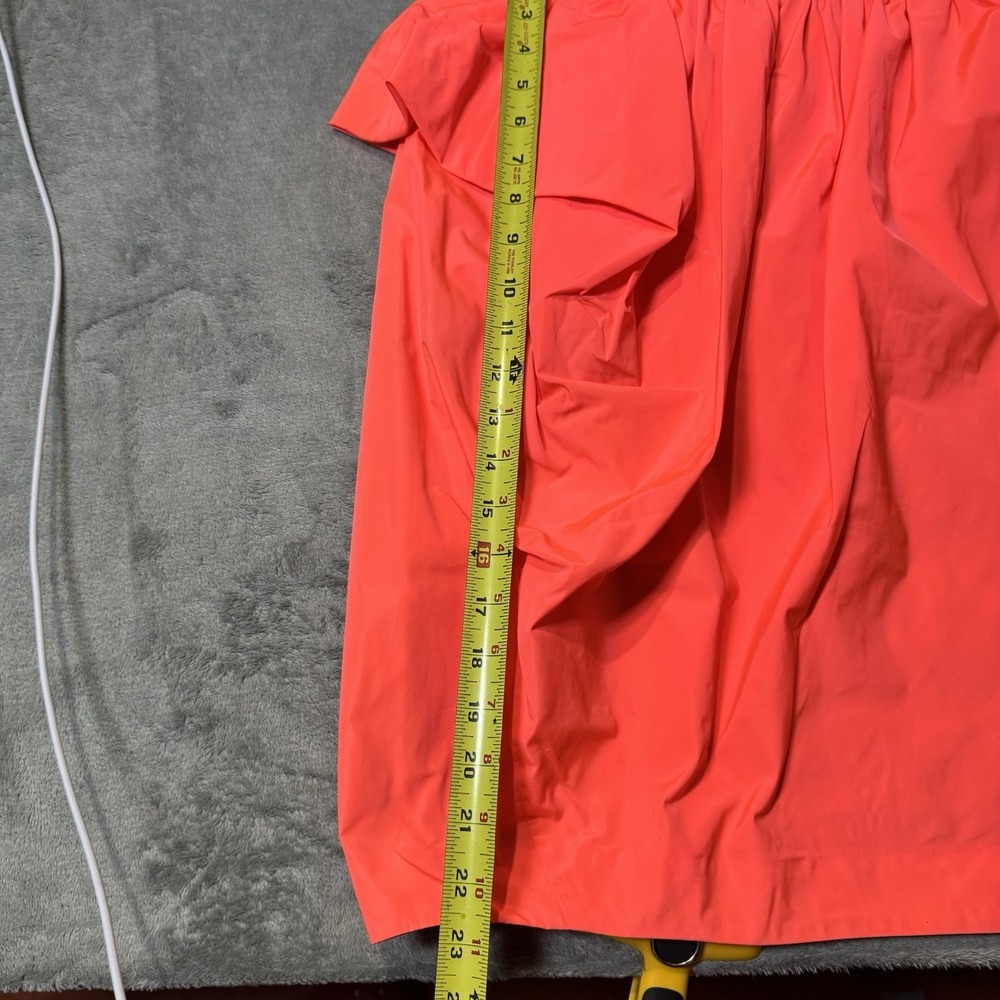 Marc by Marc Jacobs Ellsworth Draped Taffeta Pencil Skirt Neon‎ Pink Lava 6 $278 - Picture 8 of 8